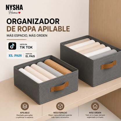 💥 Organizador Apilable Multiuso – Más espacio, más orden, menos estrés